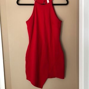 Red bodycon dress